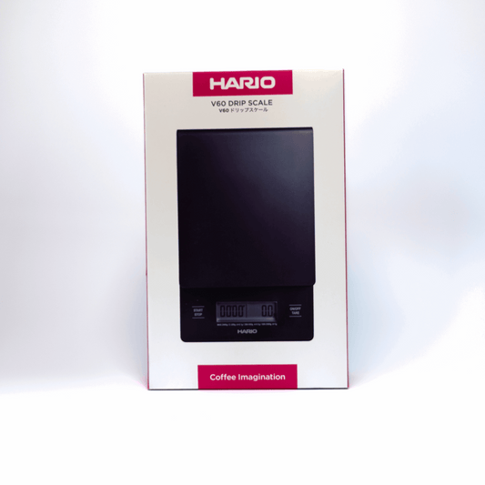 Black Hario V60 Drip Coffee Scale front view