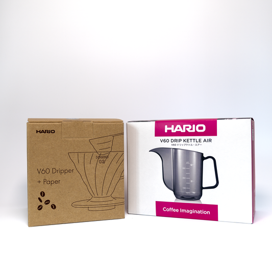 Hario V60 Coffee Dripper Set + Hario V60 Drip Kettle AIR Bundle